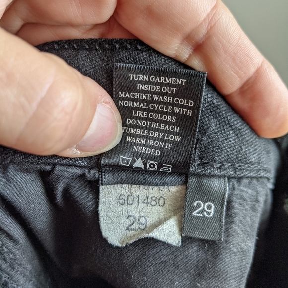 Parker Smith Bombshell Fit Cropped Slit Hem Black Jean 29 Straight Leg Capri - Picture 8 of 11